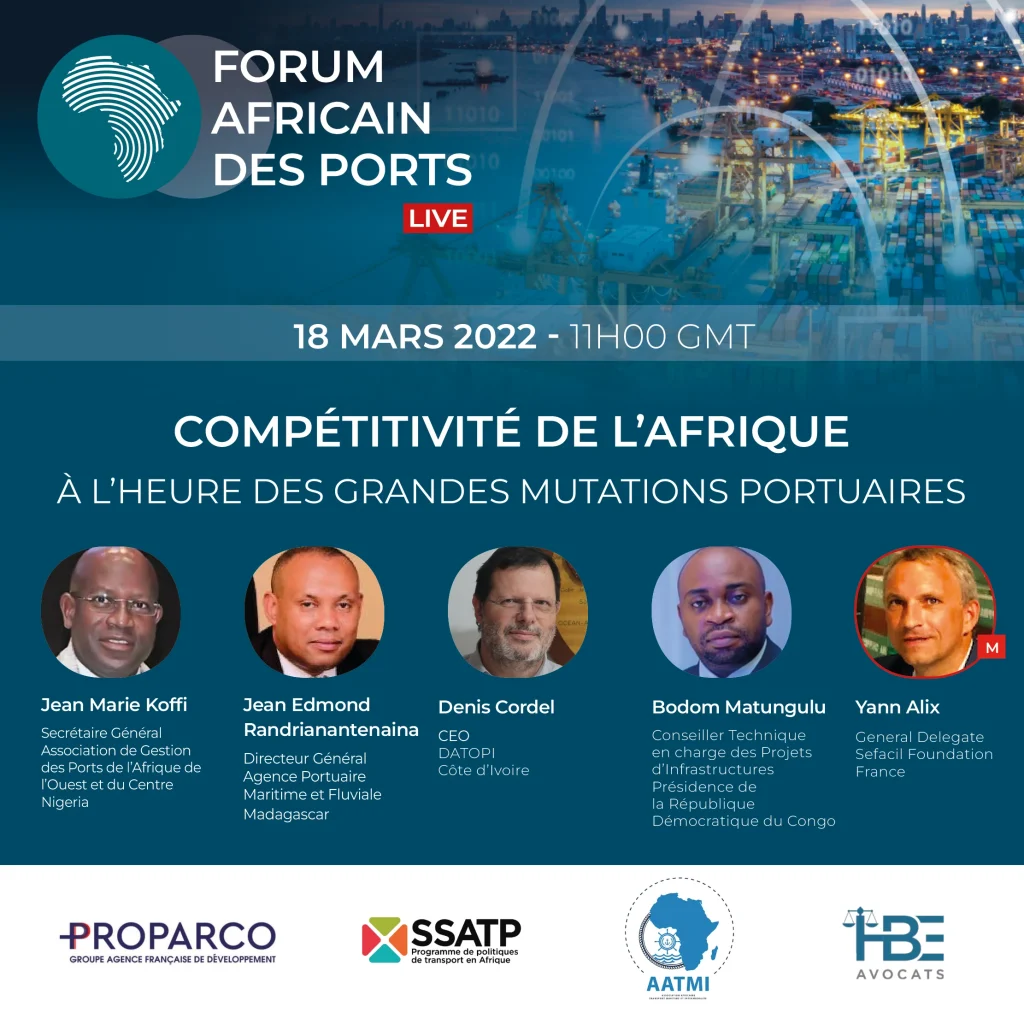 HBE Avocats et AATMI, partenaires de la 1ère e-conférence sur la compétitivité de l'Afrique face aux mutations portuaires