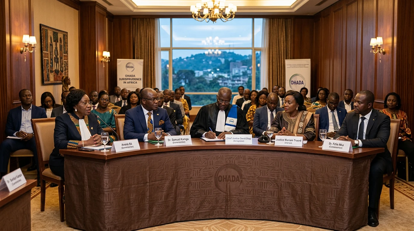 Sylvie Bebohi Ebongo, HBE Avocats, intervenante au colloque sur les 20 ans de jurisprudence de la CCJA à Yaoundé. Sylvie Bebohi Ebongo, HBE Avocats, speaker at the colloquium on 20 years of CCJA jurisprudence in Yaoundé